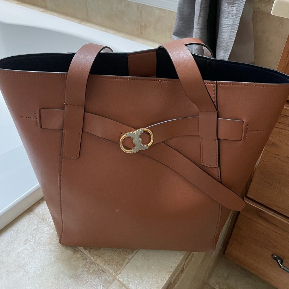 Tory Burch Gemini Link Leather N/S Tote
